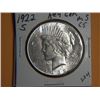 Image 1 : 1922 S PEACE DOLLAR