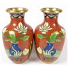 Image 1 : LOT OF 2 CLOISONNE VASES
