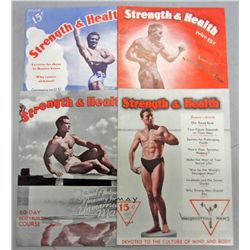 LOT OF 4 1938 STRENGTH & HEALTH MAGAZINES