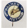 Image 1 : VINTAGE PALMER METHOD ADVERTISING CELLULOID PINBACK BUTTON