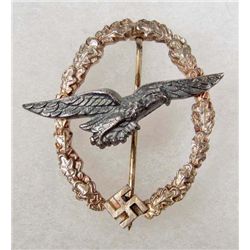 GERMAN NAZI LUFTWAFFE GLIDER PILOT BADGE