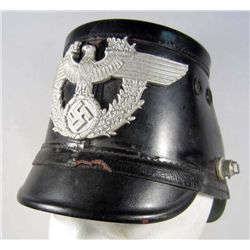 GERMAN NAZI POLICE NON COMMISSIONED OFFICER NCO SHAKO HELMET