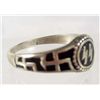 Image 2 : STERLING SILVER GERMAN NAZI SS ENAMELED RING