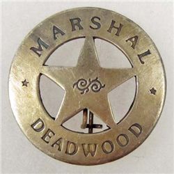 DEADWOOD SOUTH DAKOTA MARSHAL BADGE