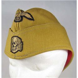RARE GERMAN NAZI WAFFEN SS TROPICAL EM OVERSEAS CAP
