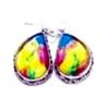 Image 1 : Dichroic Glass Earrings