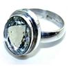 Image 1 : Silver and Green Amethyst Ring
