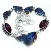 Image 1 : Amethyst & Coated Drusy Necklace