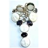 Image 1 : Carved Stone & Kyanite Necklace