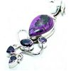Image 1 : Sugilite & Amethyst Pendant