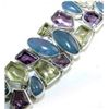 Image 1 : Fire Opal, Lemon Quartz and Amethyst Bracelet