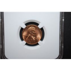1944-D US Lincoln Wheat Back Penny; NGC Graded MS66 RD; EST. $20-25