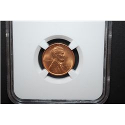 1944-S US Lincolon Wheat Back Penny; NGC Graded MS66 RD; EST. $20-25