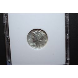 1939 US Mercury Dime; MCPCG Graded AU58; EST. $10-15