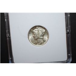 1945 US Mercury Dime; MCPCG Graded EF40; EST. $10-15