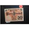 Image 1 : 1918 German Notgeld 50 Pfennig Foreign Bank Note; EST. $5-10