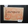 Image 2 : 1918 German Notgeld 50 Pfennig Foreign Bank Note; EST. $5-10