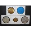 Image 2 : Assorted State Tokens; Lot of 5; EST. $10-15