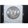 Image 2 : 1883-O US Silver Morgan $1; NGC Graded MS62; EST. $50-55