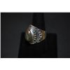 Image 2 : Sterling Silver Ring Size 10 With Green Multi Colored Stone; .925 Silver; EST. $15-30