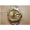 Image 2 : Women's Rolex Two-Tone Watch With Custom Diamond Bezel In Box With NO PAPERS; EST. $2250-2500
