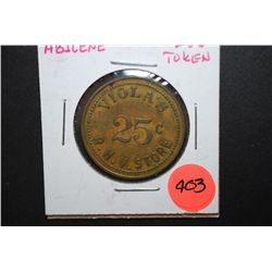 Viola's R.H.V. Store 25 Cent Trade Token Golden Anniversary Celebrating 50 Years In Abilene; EST. $5