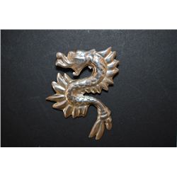 Mexico Sterling Silver Dragon Pin; .925 Silver; Approximately 9 Grams; EST. $15-20