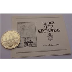 Cook Islands 1988 Silver Proof 50 Dollars Great Explorers: Robert Edwin Peary