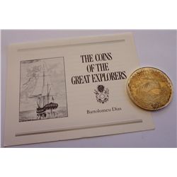 Cook Islands 1988 Silver Proof 50 Dollars Great Explorers: Bartolomeu Dias