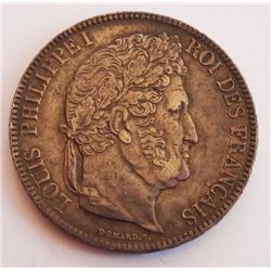 France 1833 A 5 Francs