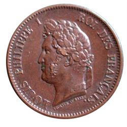 French Colonies 1844 5 Centimes