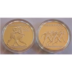 Greece 1996 Centenary of the Olympics Silver Proof Pair