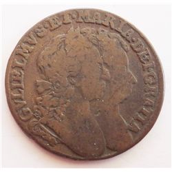 Ireland: William and Mary 1692 Halfpenny