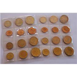 Lithuania 1992-1998 12 Coin Set x2