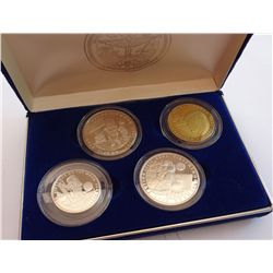 Marshall Islands 1994 First Man on the Moon 25th Anniversary 4 Coin Set