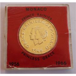 Monaco 1966 10 Francs Silver Wedding Anniversary