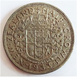 New Zealand 1933 Halfcrown