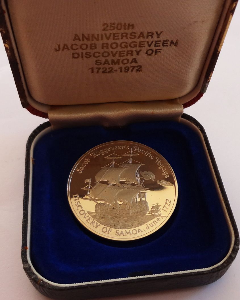 Western Samoa 1972 Tala Proof Jacob Roggeveen