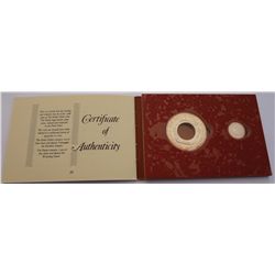 Australia 1988 Silver Proof Holey Dollar and Dump