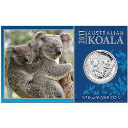 Australia 2011 10 Cents Koala 1/10 Ounce Silver Prooflike UNC Lot of 10