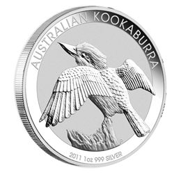 Australia 2011 Dollar Kookaburra 1 Ounce Silver Brilliant UNC