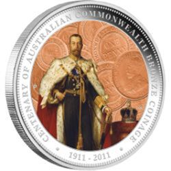Australia 2011 Dollar Centenary of Australian Commonwealth Bronze Coinage Silver Proof