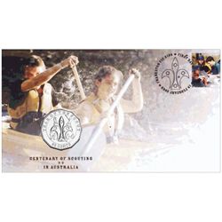 Australia 2008 50 Cents Centenary of Scouting PNC Lot of 10