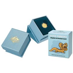 Australia 2009 Five Dollars Gold Proof Little Dinkums Lillpilly Frill-Necked Lizard