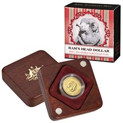 Australia 2011 Ten Dollars Gold Proof Ram's Head