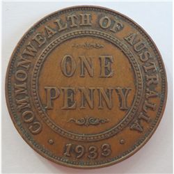 Australia 1933/2 Overdate Penny