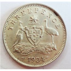 Australia 1934 Threepence