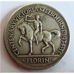 Australia 1934-35 Melbourne Centenary Florin