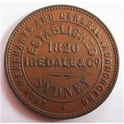 Andrews 295. Iredale and Co Sydney, NSW undated Penny