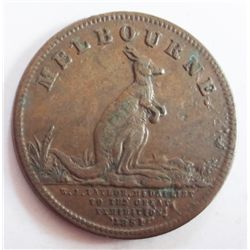 Andrews 573. W. J Taylor Melbourne 1852 Halfpenny